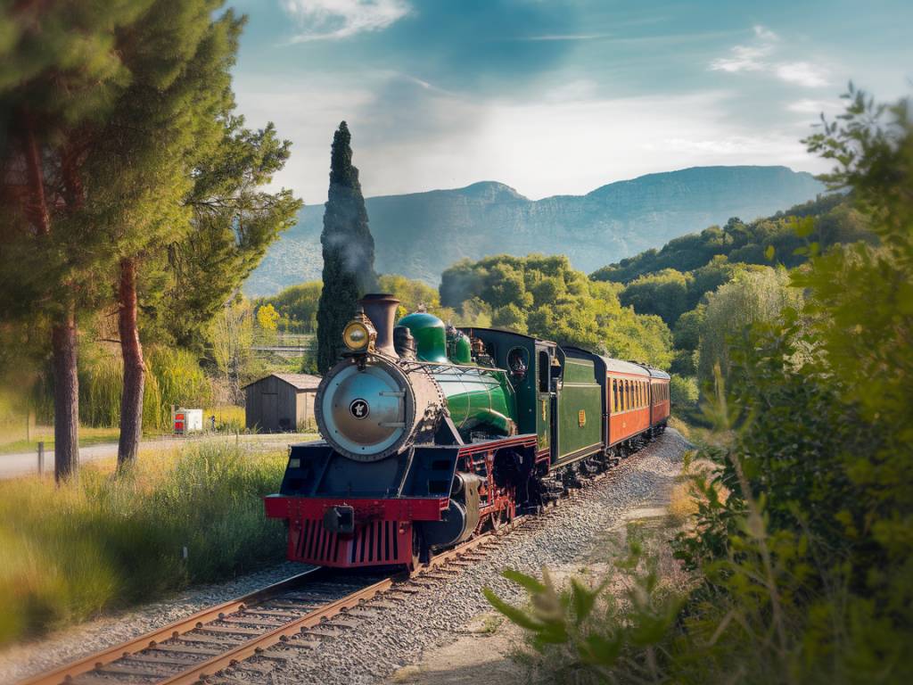 le train touristique du vivarais : un voyage en locomotive en ardèche