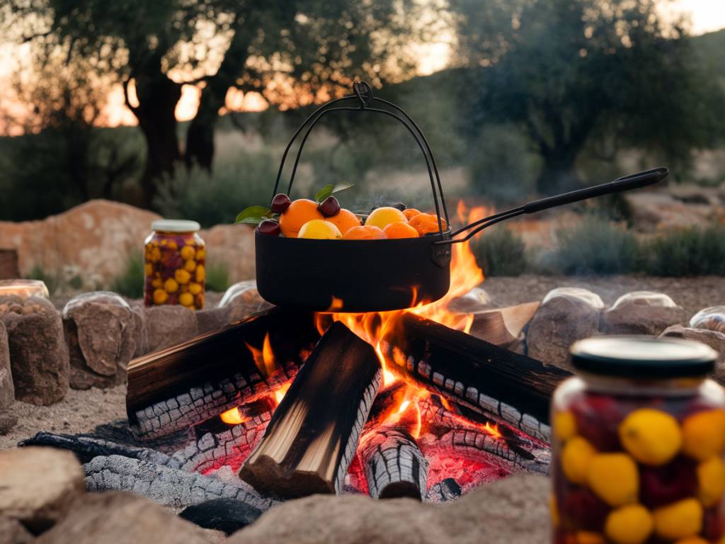 les fruits confits en camping en ardèche